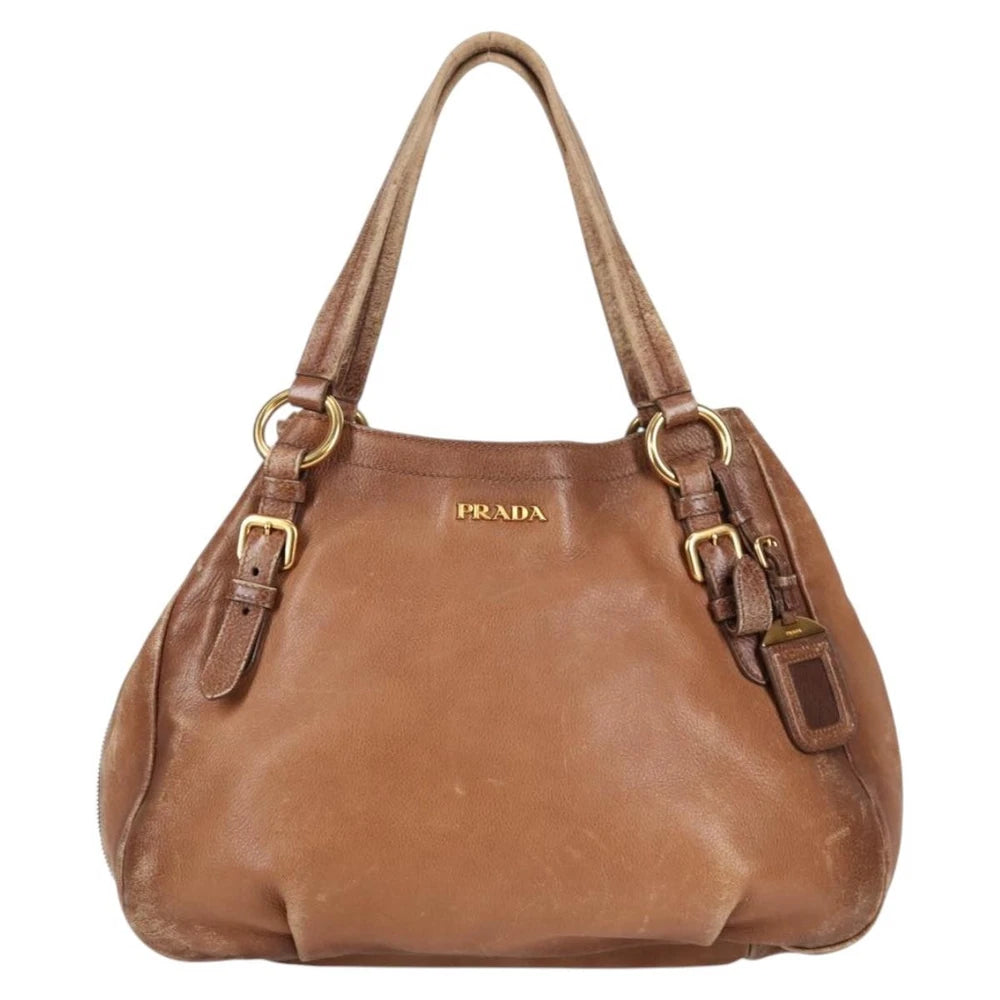 Vintage Prada Veske - Brun Skinn