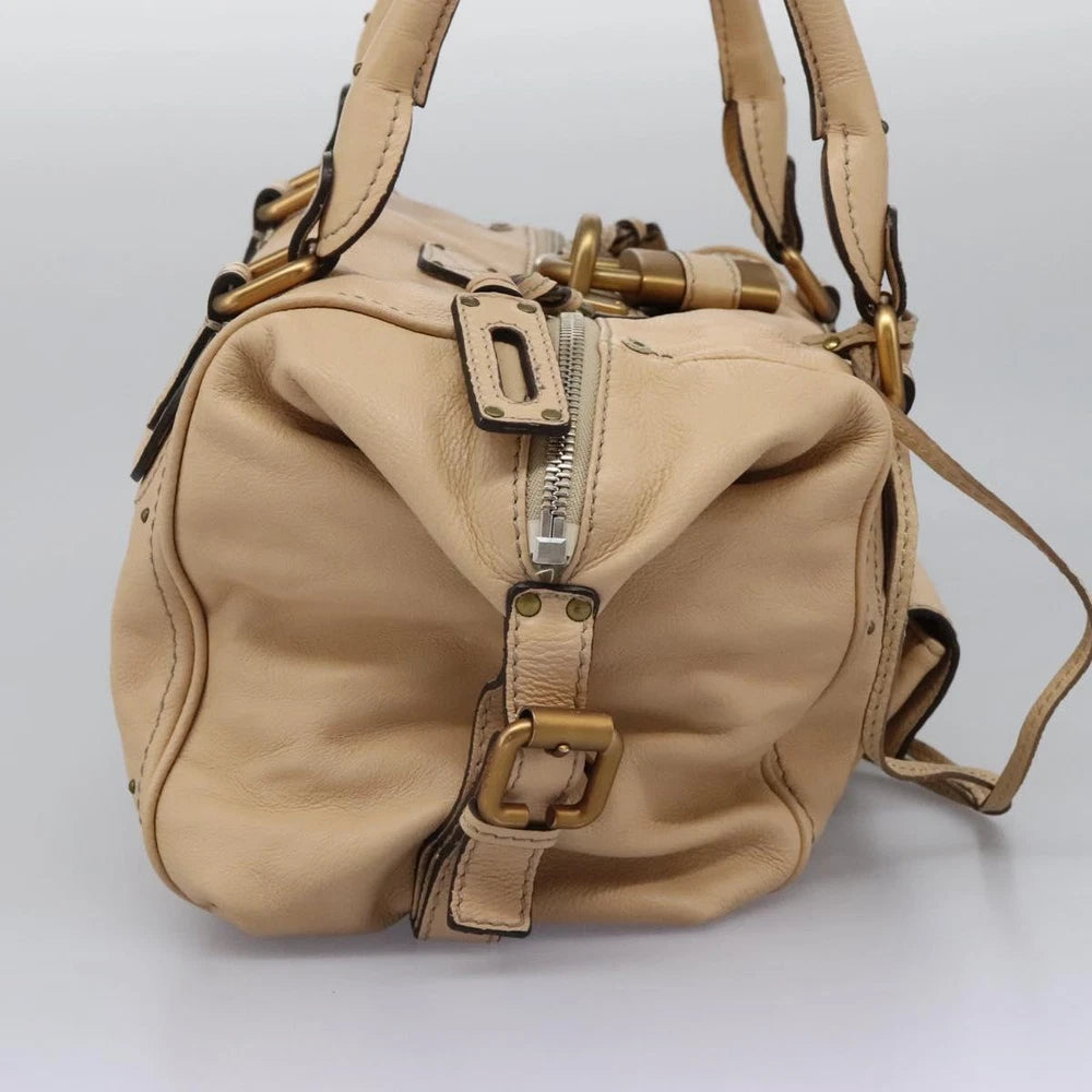 CHLOE PADDINGTON BAG BEIGE LEATHER