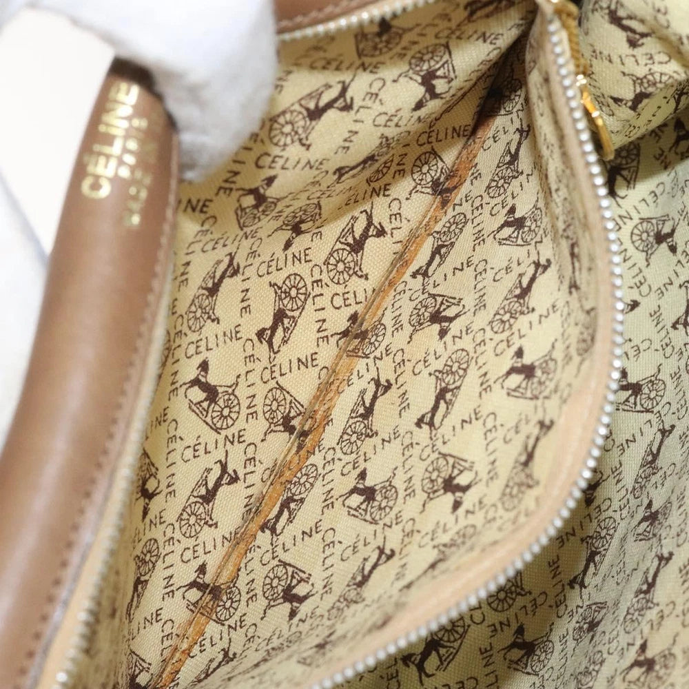 VINTAGE CELINE CROSSBODY BAG BROWN LEATHER