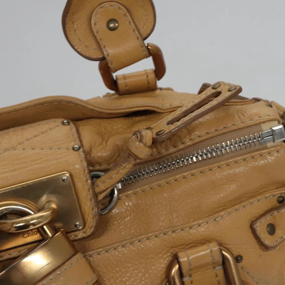 CHLOE PADDINGTON BAG BEIGE LEATHER
