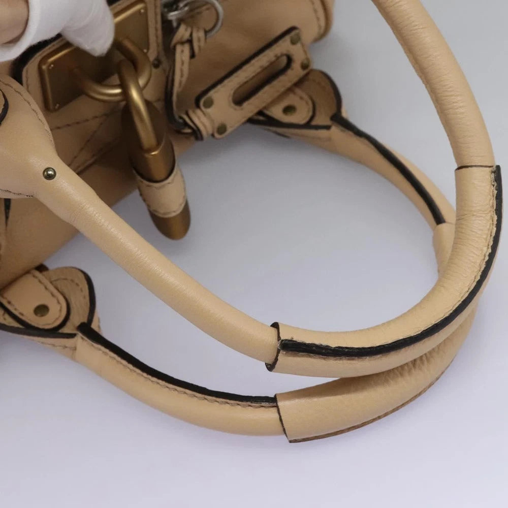 CHLOE PADDINGTON BAG BEIGE LEATHER