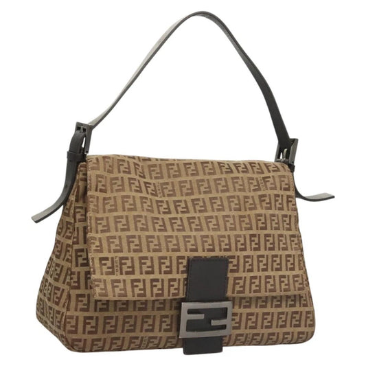 FENDI MAMMA BAGUETTE ZUCCHINO CANVAS BEIGE