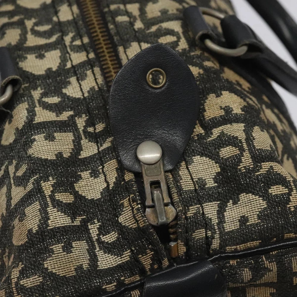 CHRISTIAN DIOR BOSTON BAG 30 TROTTER CANVAS