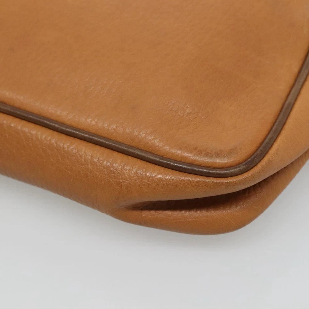 LOEWE CLUTCH BROWN LEATHER