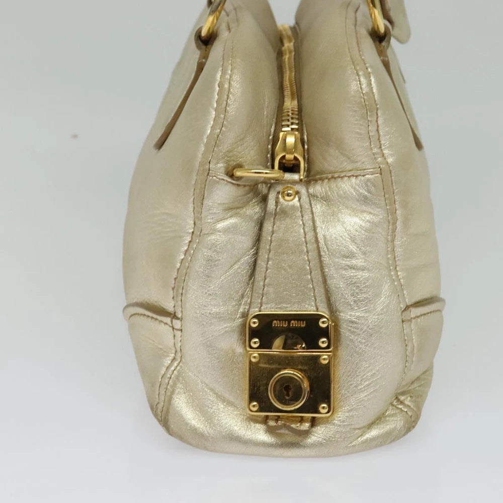 Vintage Miu Miu Bag - Gold Leather