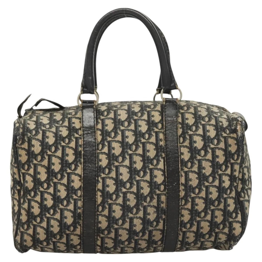 Christian Dior Boston Bag 30 -  Navy Trotter Canvas