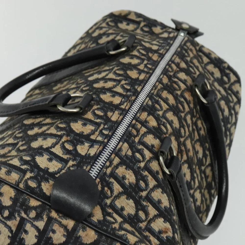 Dior Boston Bag 30 - Navy Trotter Canvas