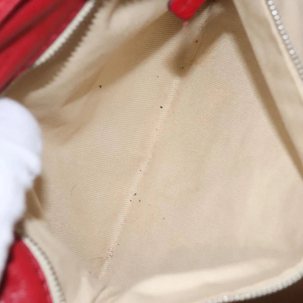 CHLOE PADDINGTON BAG RED LEATHER