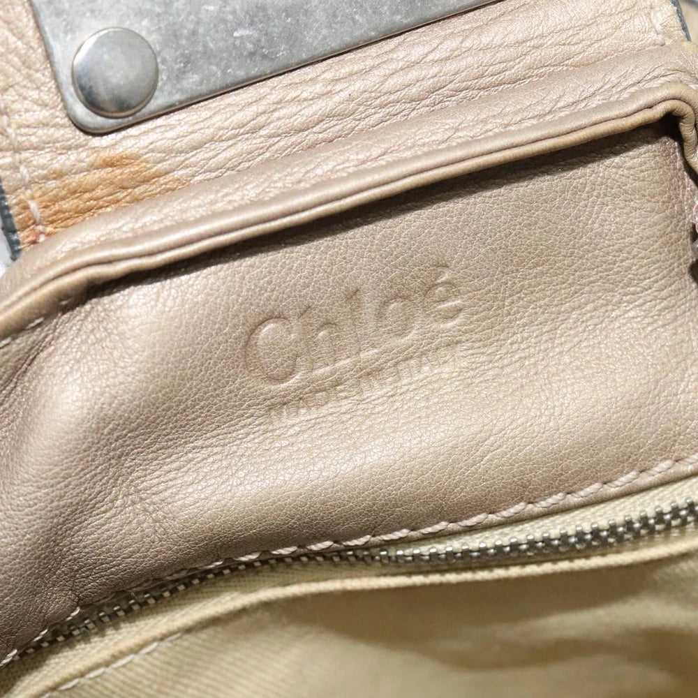 CHLOE PADDINGTON BAG BEIGE LEATHER