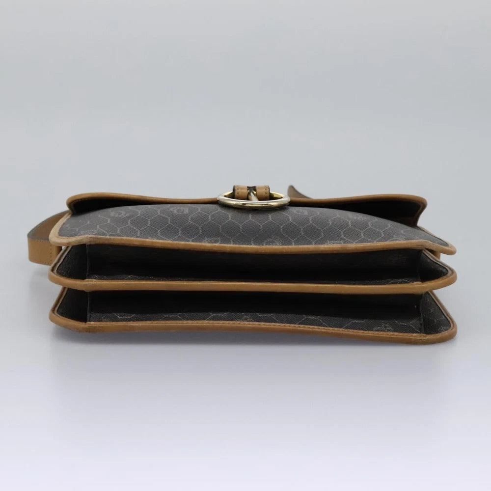 CHRISTIAN DIOR SHOULDER BAG HONEYCOMB CANVAS