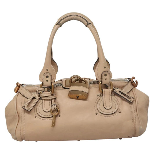 CHLOE PADDINGTON BAG BEIGE LEATHER