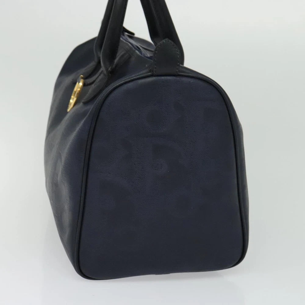 Vintage Dior Boston Bag - Navy Trotter Canvas