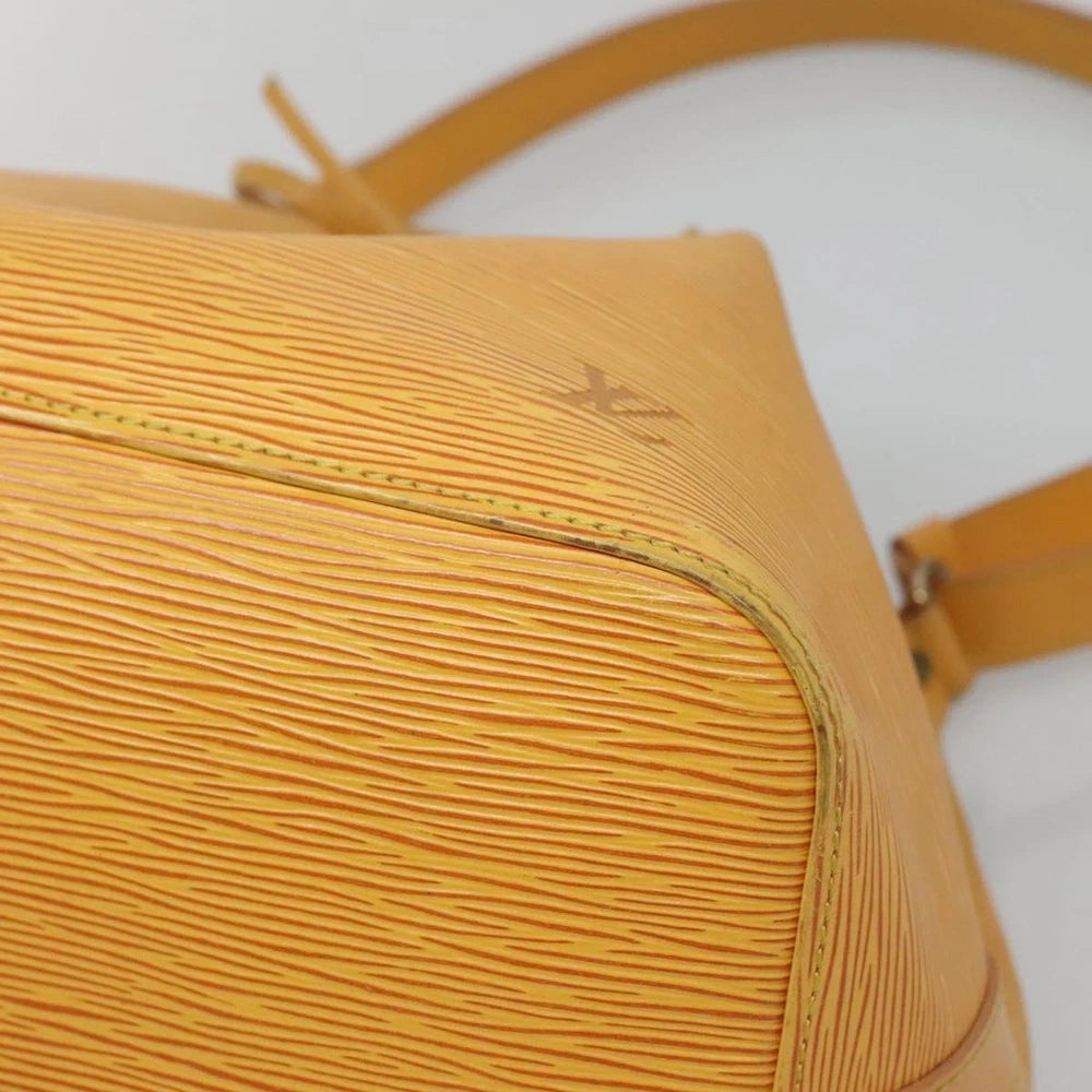 LOUIS VUITTON PETIT NOE BAG EPI LEATHER YELLOW