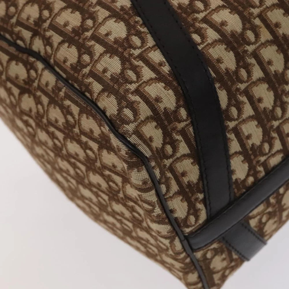 CHRISTIAN DIOR BOSTON BAG 40 TROTTER CANVAS