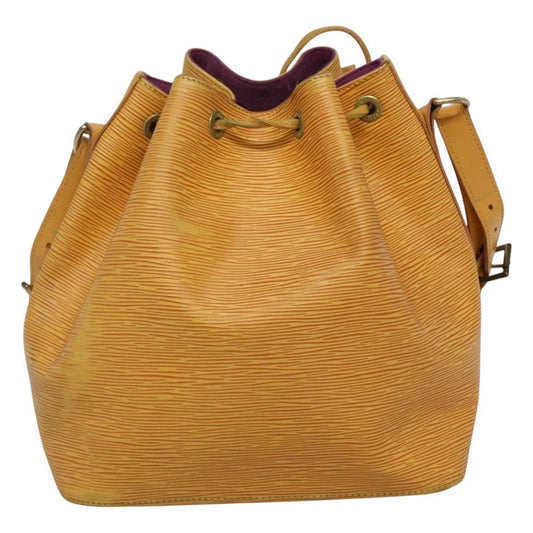 LOUIS VUITTON PETIT NOE BAG EPI LEATHER YELLOW