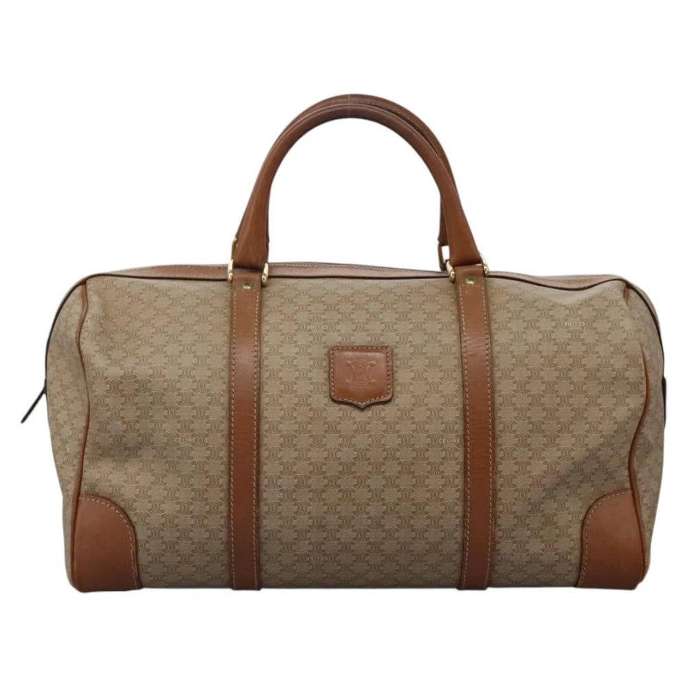 CELINE BOSTON BAG MACADAM CANVAS