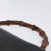 GUCCI BAMBOO BAG BLACK LEATHER