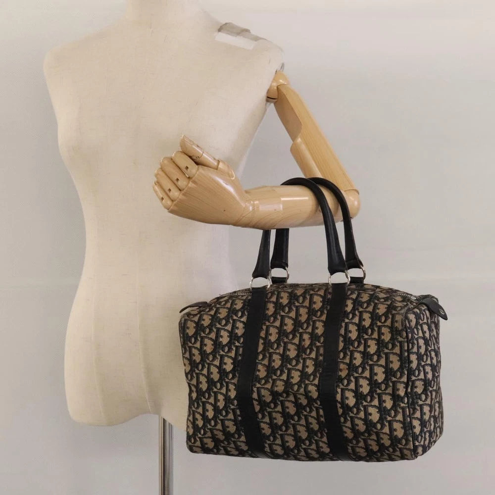 CHRISTIAN DIOR BOSTON BAG 30 TROTTER CANVAS