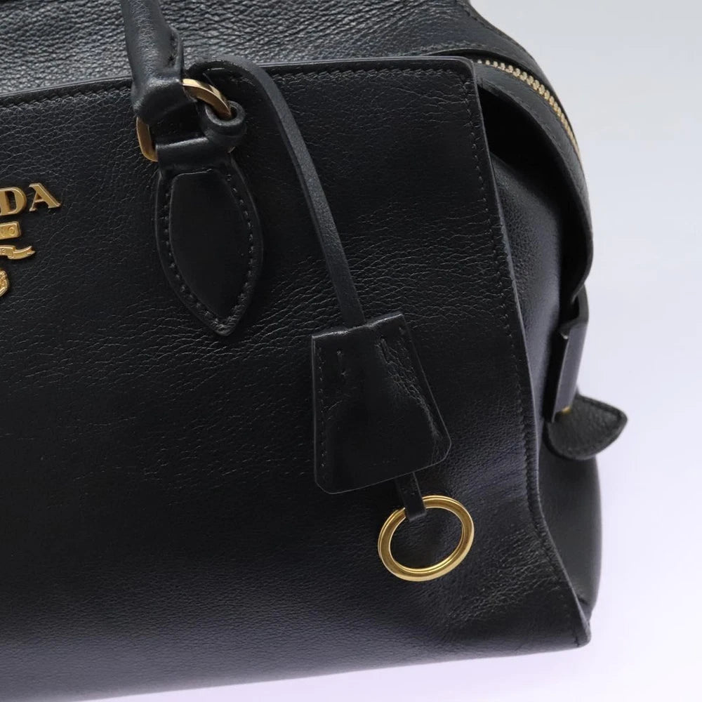 PRADA SAFFIANO BAG BLACK LEATHER