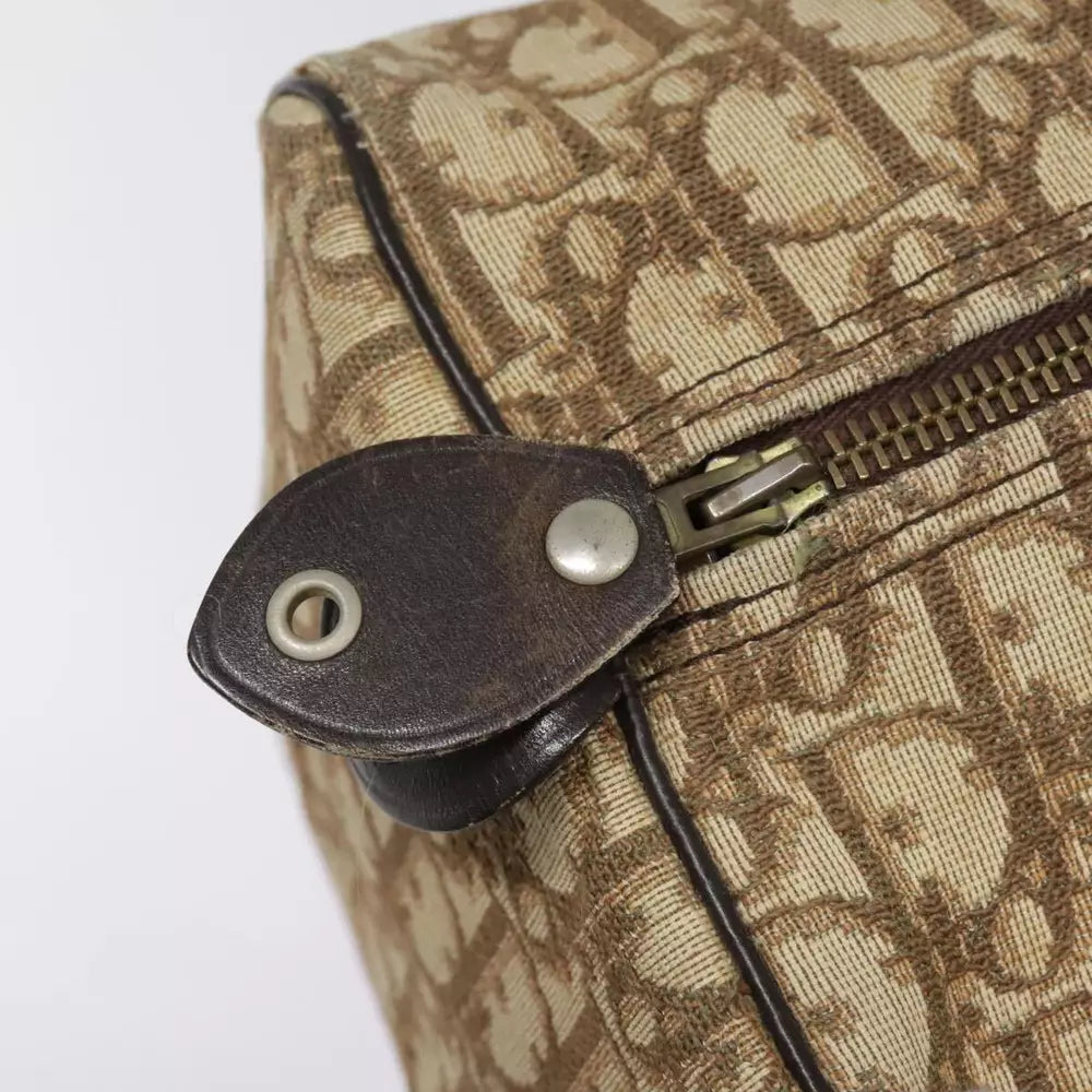 CHRISTIAN DIOR BOSTON BAG 30 TROTTER CANVAS