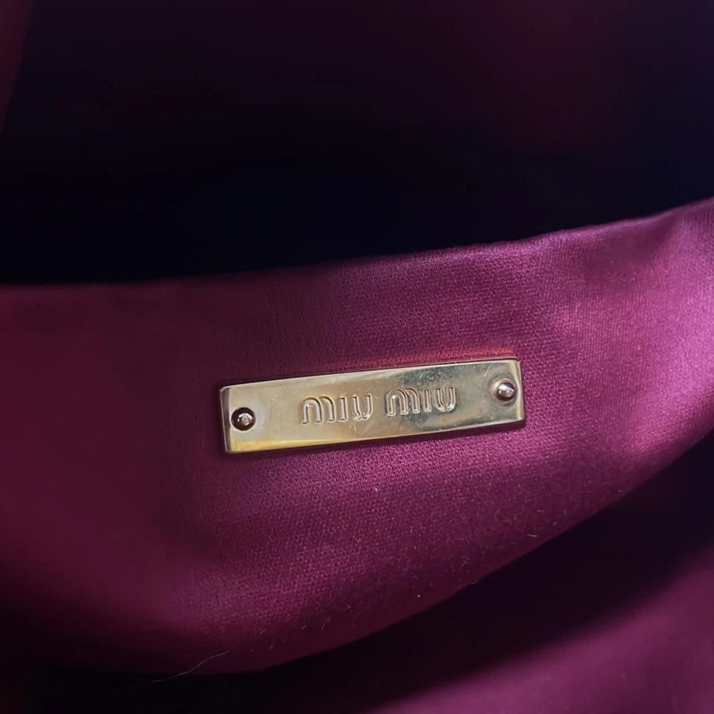Miu Miu Clutch - Svart Skinn