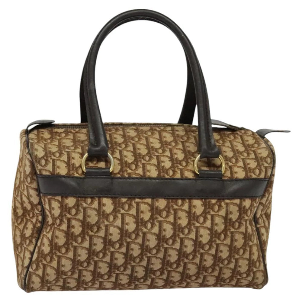 CHRISTIAN DIOR BOSTON BAG 30 TROTTER CANVAS