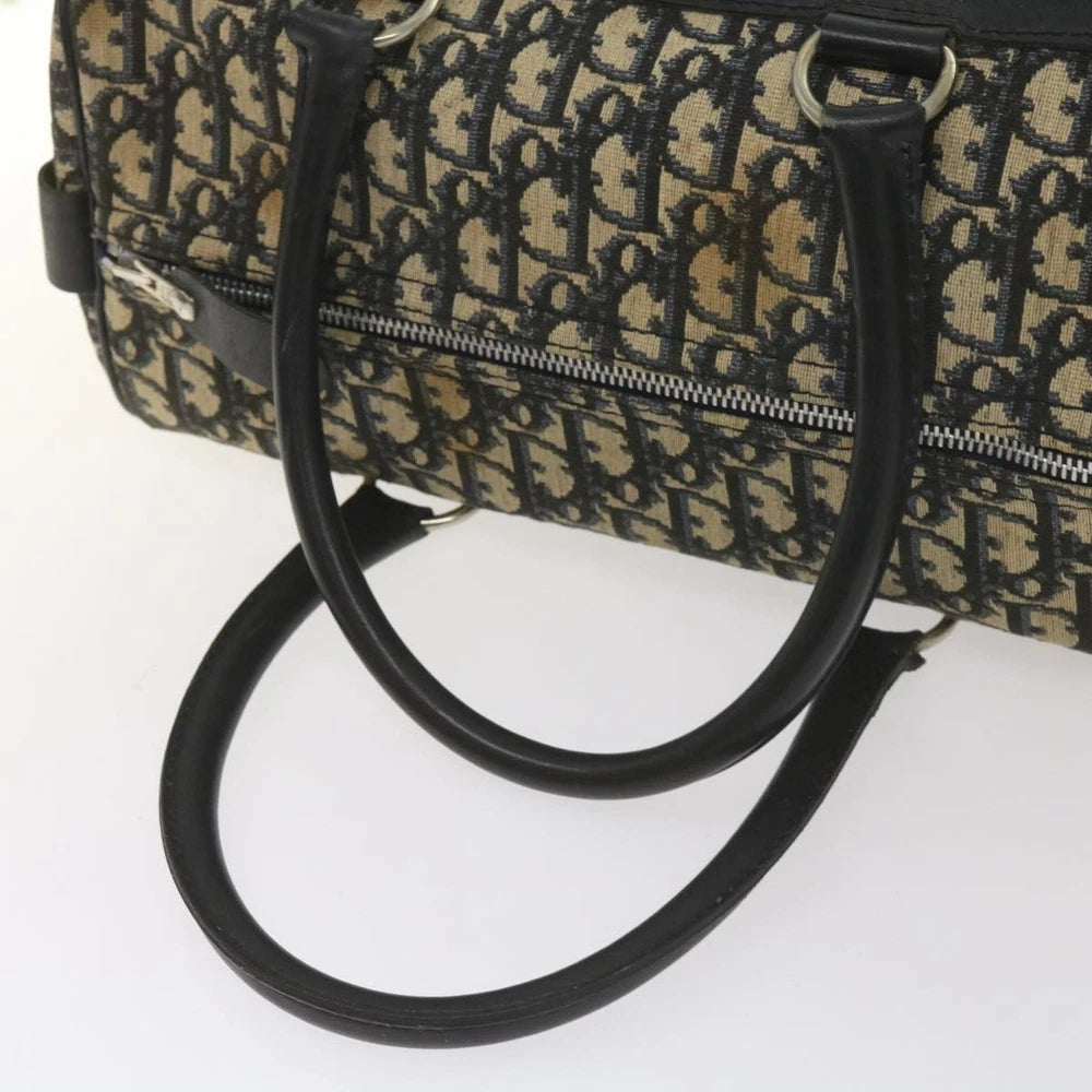 Dior Boston Bag Vintage - Navy Trotter Canvas