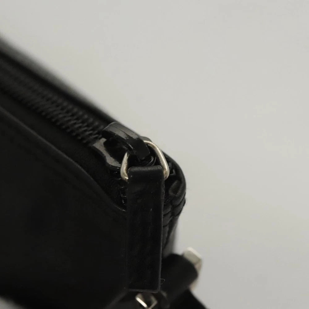GUCCI SHOULDER BAG BLACK LEATHER