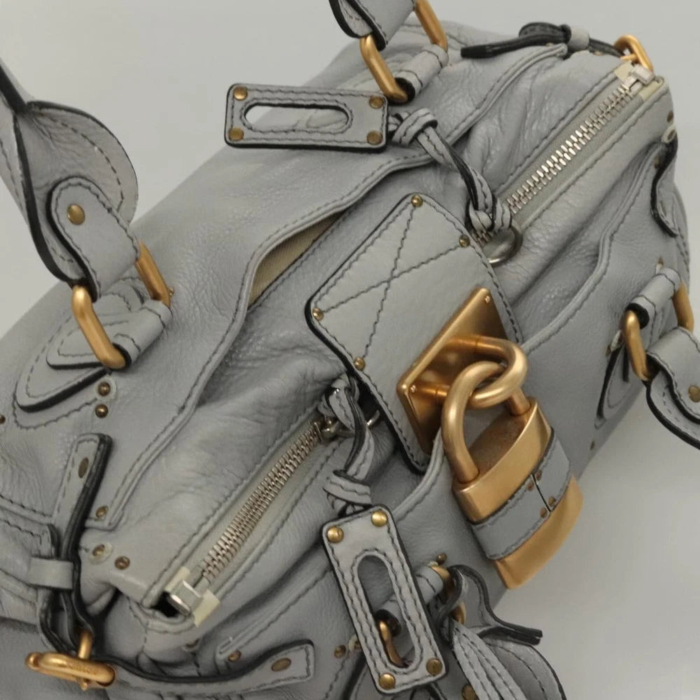 Vintage Chloe Paddington Bag - Gray Leather