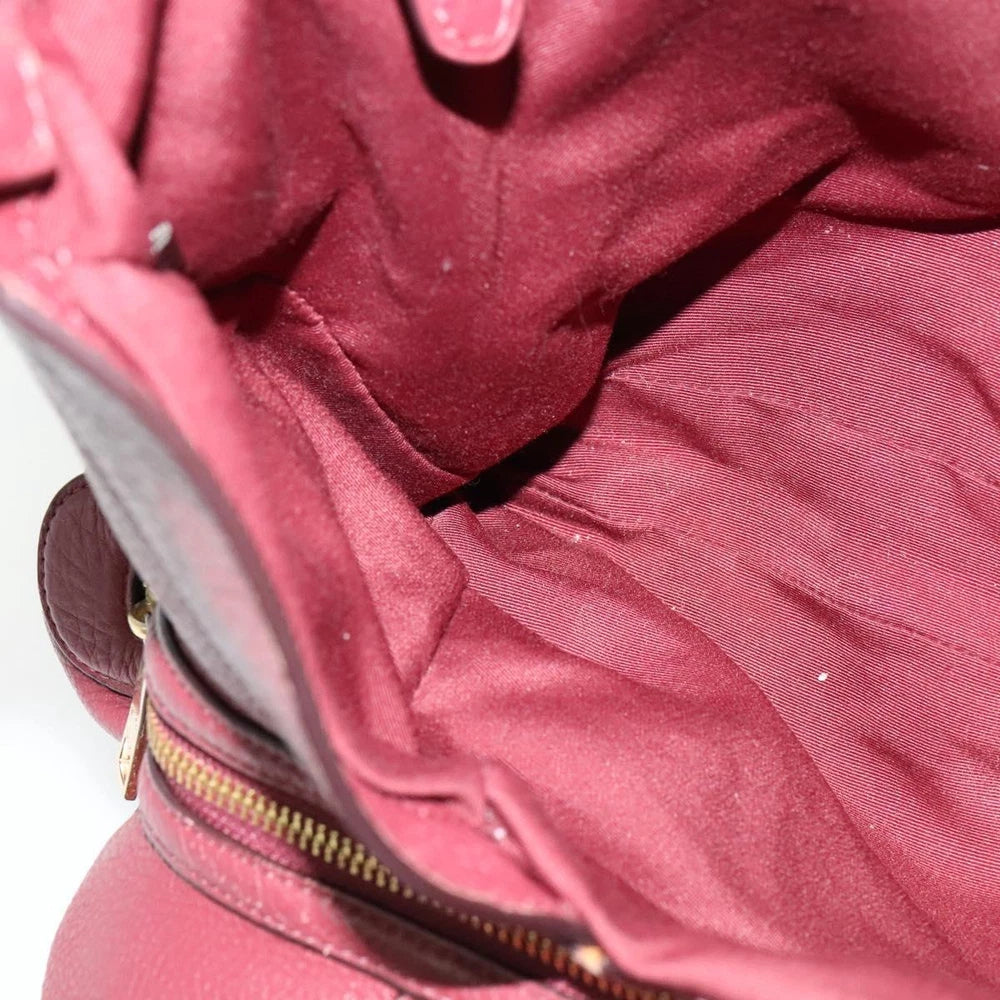 COACH TOTE BAG RED LEATHER