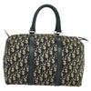 Dior Boston Bag - Navy Trotter Canvas