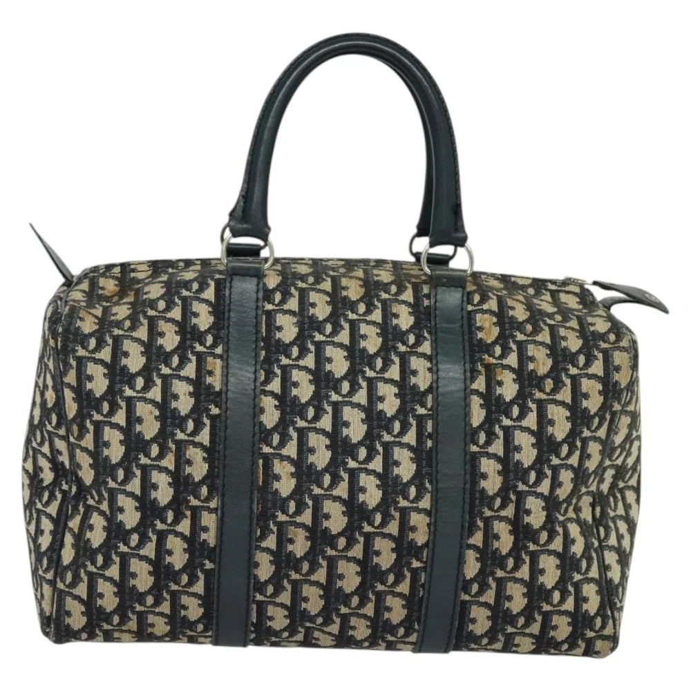 Dior Boston Bag - Navy Trotter Canvas