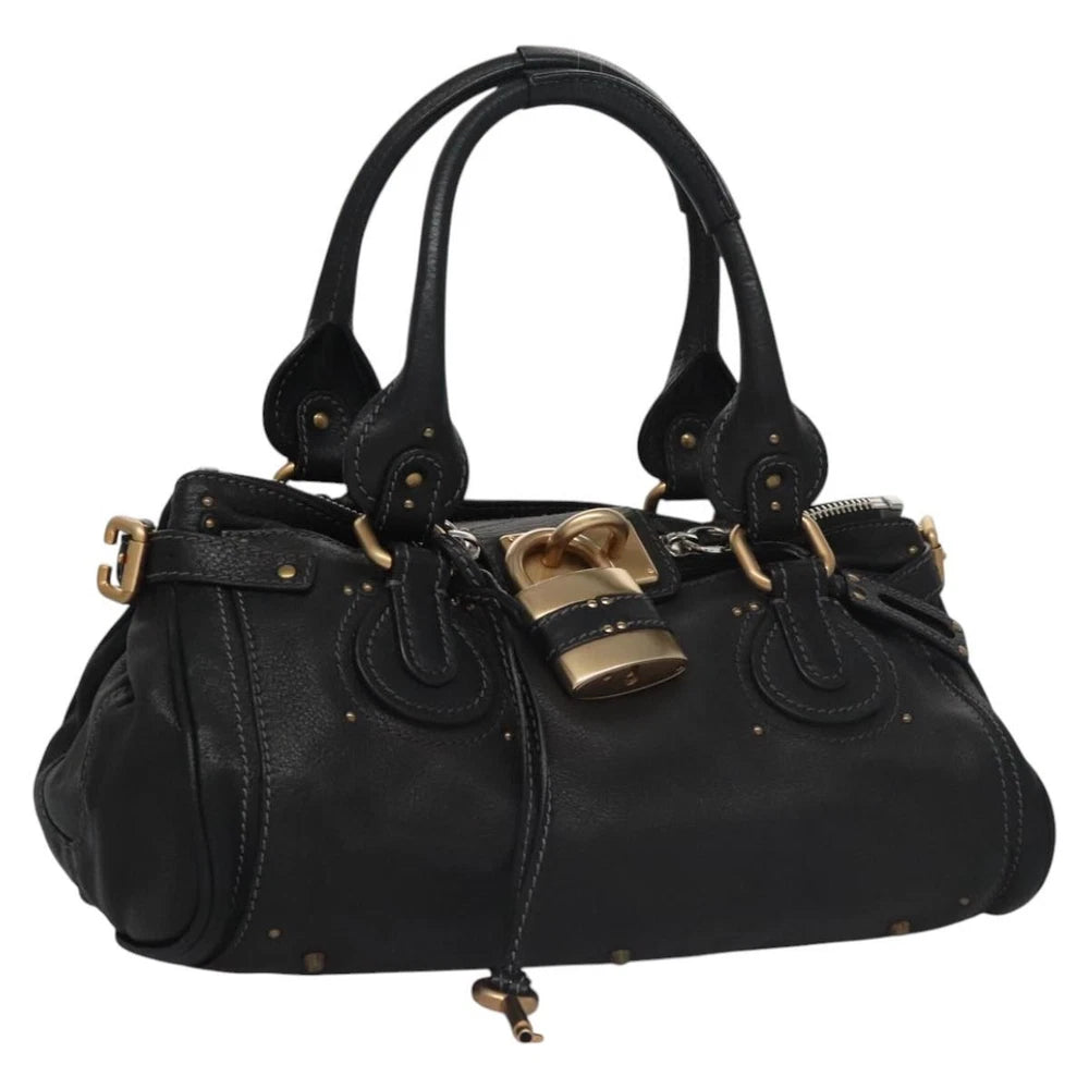 CHLOE PADDINGTON BAG BLACK LEATHER