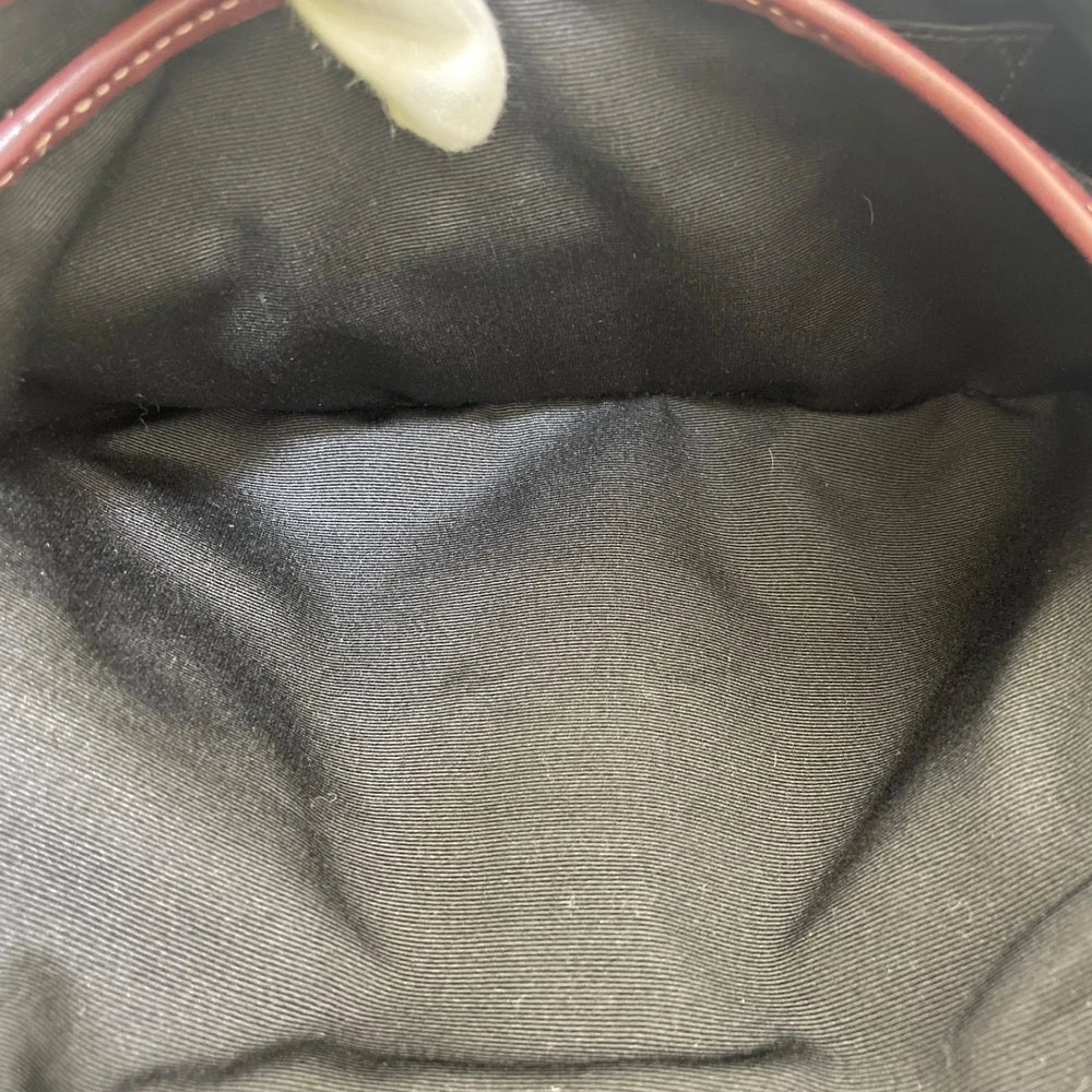 Vintage Coach Veske- Burgunder Leather　