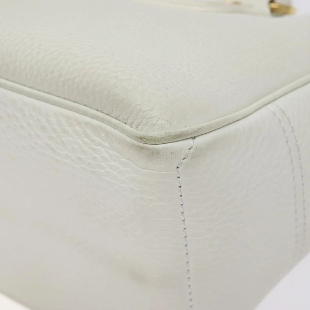 Celine Boogie Bag - White Leather