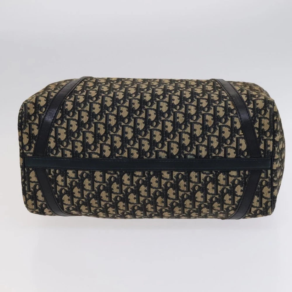CHRISTIAN DIOR BOSTON BAG 40 TROTTER CANVAS