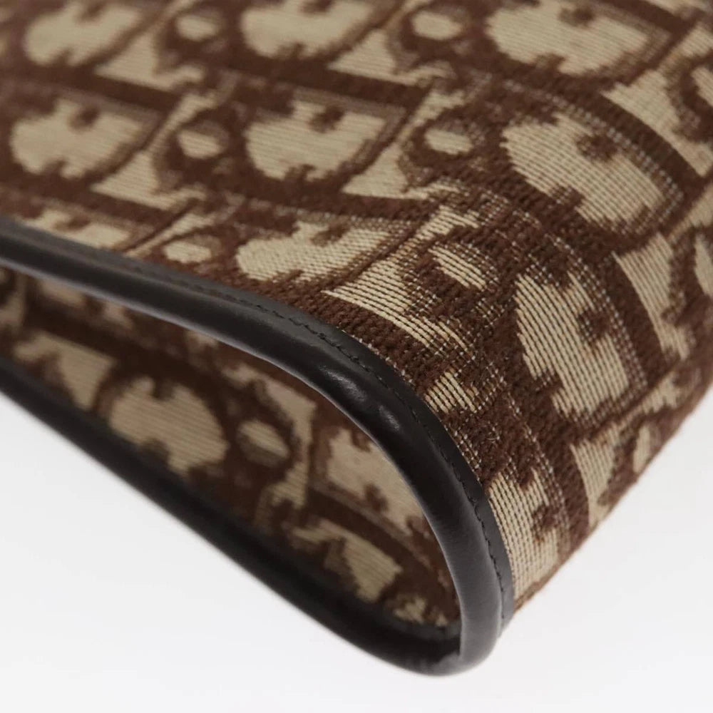 CHRISTIAN DIOR CLUTCH TROTTER CANVAS
