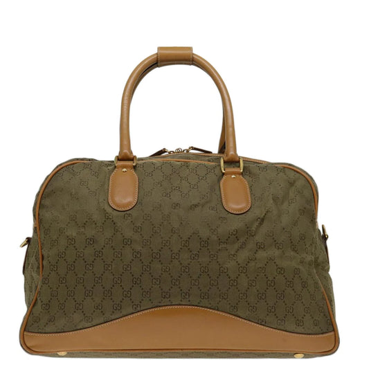 VINTAGE GUCCI BAG KHAKI GG CANVAS