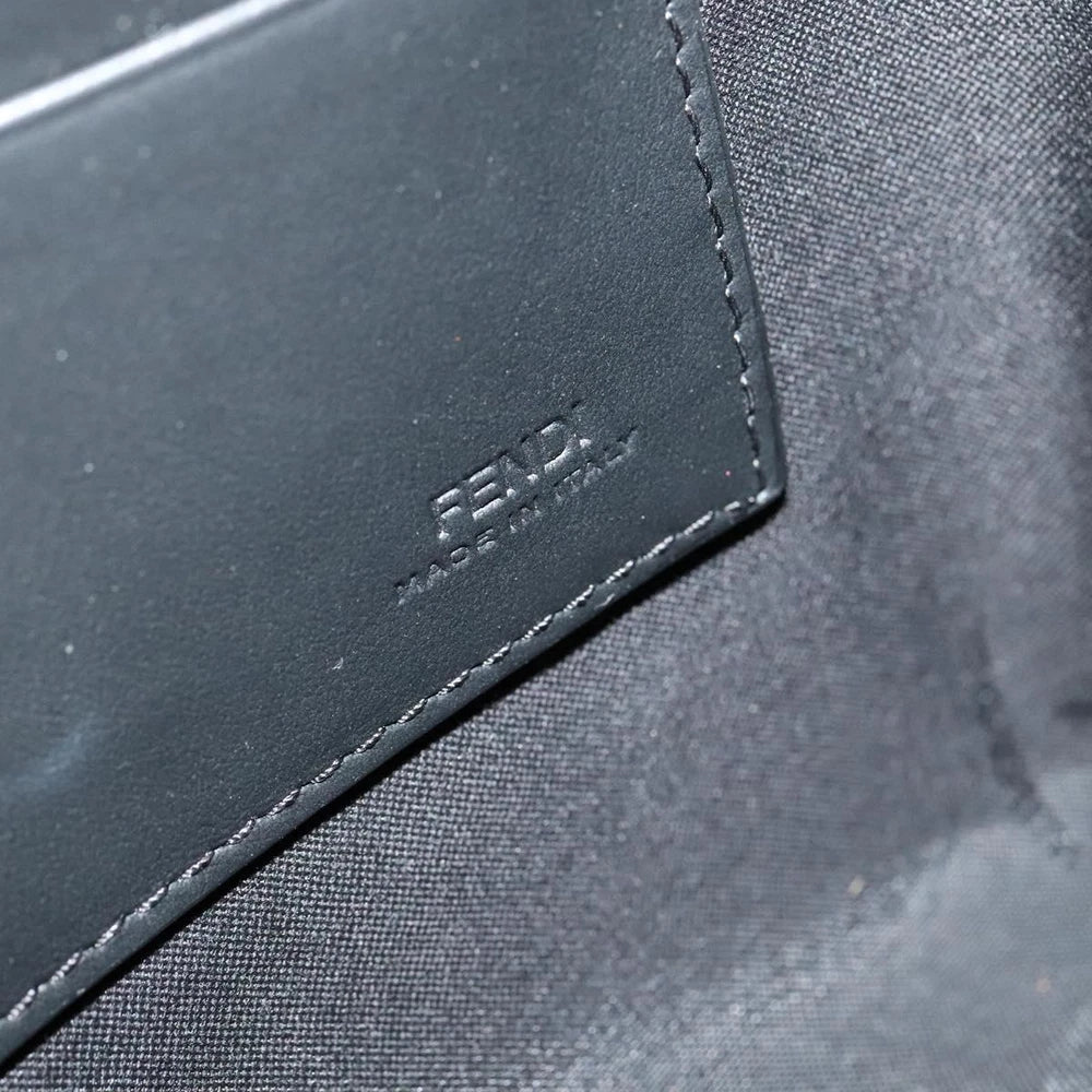 VINTAGE FENDI CLUTCH ZUCCA CANVAS BROWN