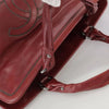 VINTAGE CHANEL COCO MARK BAG RED LEATHER
