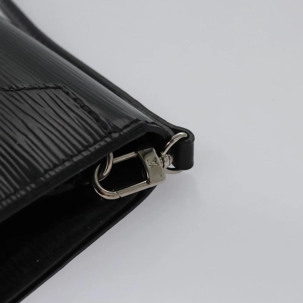 LOUIS VUITTON ELECTRIC SEVIGNE POCHETTE BAG BLACK EPI LEATHER