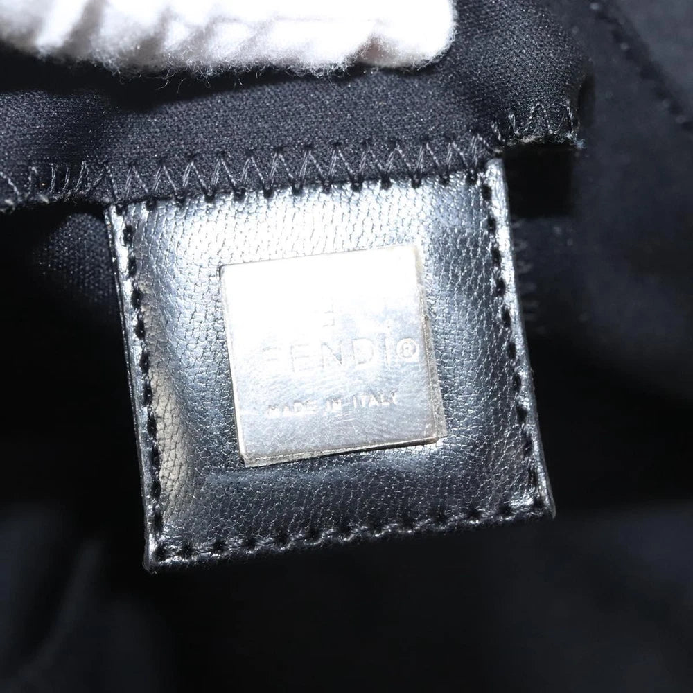 FENDI MAMMA BAGUETTE BLACK NYLON
