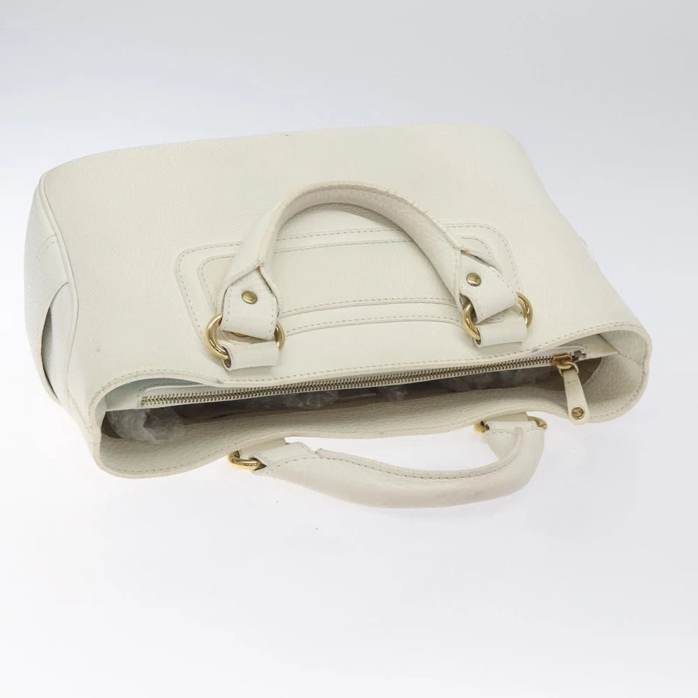Celine Boogie Bag - White Leather