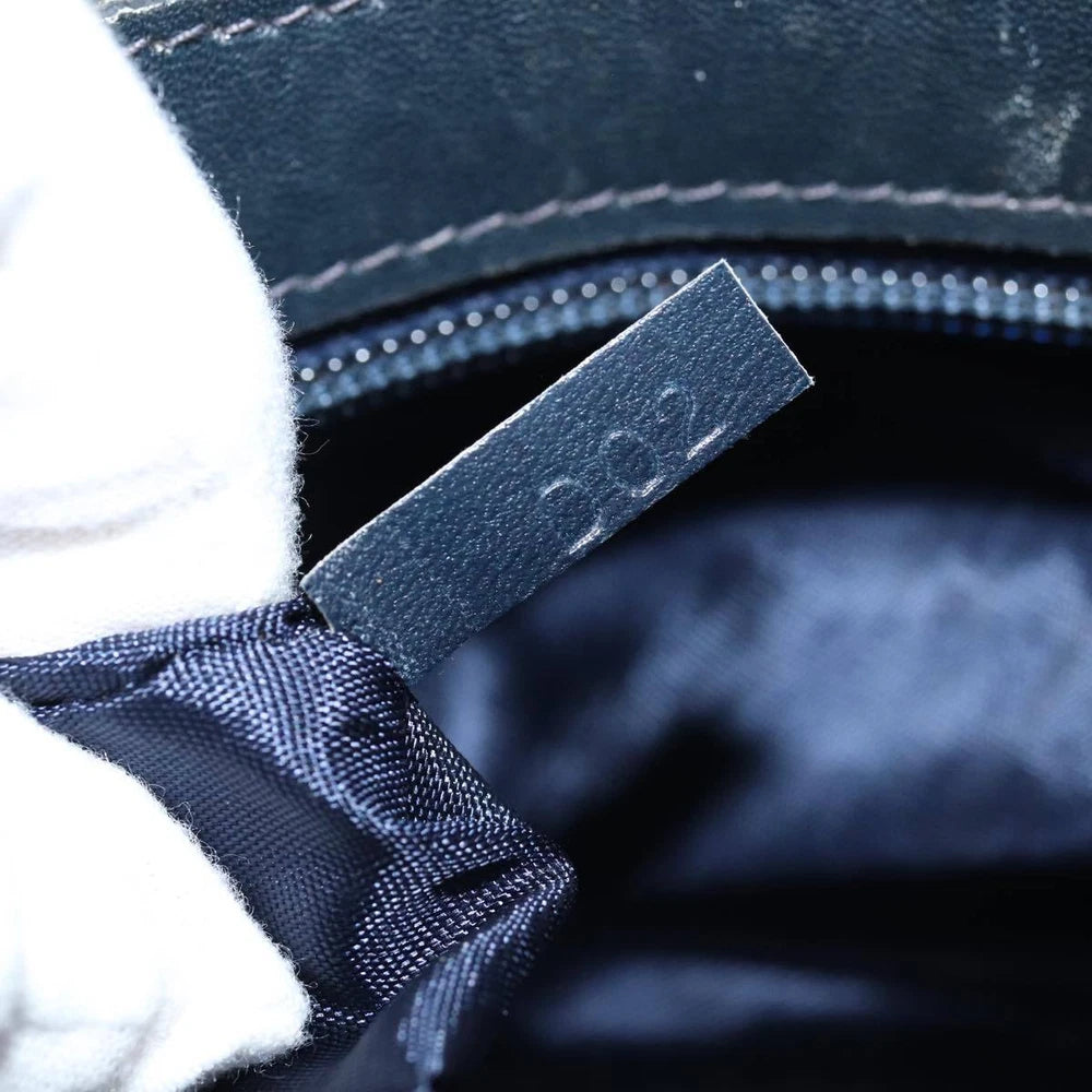 CELINE BOSTON BAG MACADAM CANVAS NAVY