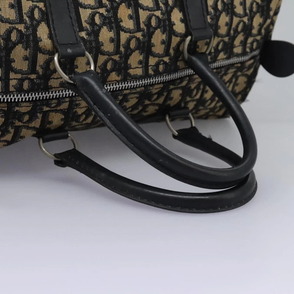 CHRISTIAN DIOR BOSTON BAG 30 TROTTER CANVAS