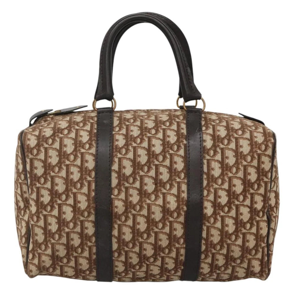 CHRISTIAN DIOR BOSTON BAG 30 TROTTER CANVAS