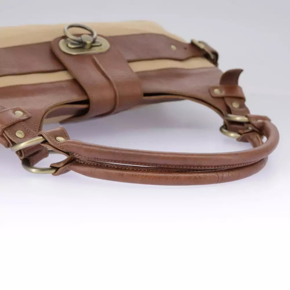 BURBERRY CANVAS SHOULDER BAG