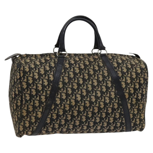 CHRISTIAN DIOR BOSTON BAG 40 TROTTER CANVAS