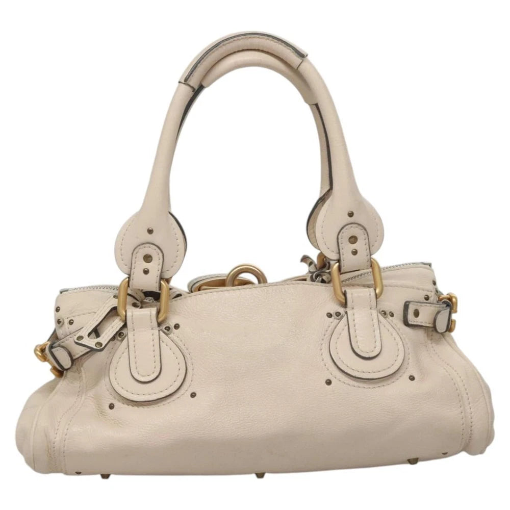 CHLOE PADDINGTON BAG BEIGE LEATHER