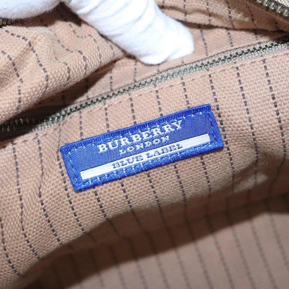 Vintage Burberry Shoulder Bag - Beige Canvas